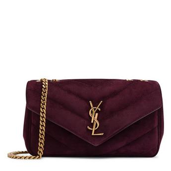Women's Small Loulou Suede Shoulder Bag