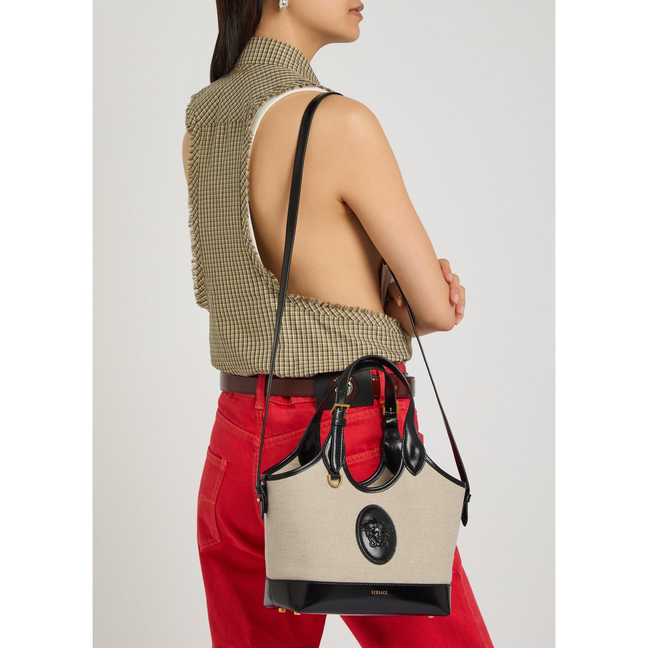 Versace CANVAS SMALL TOTE