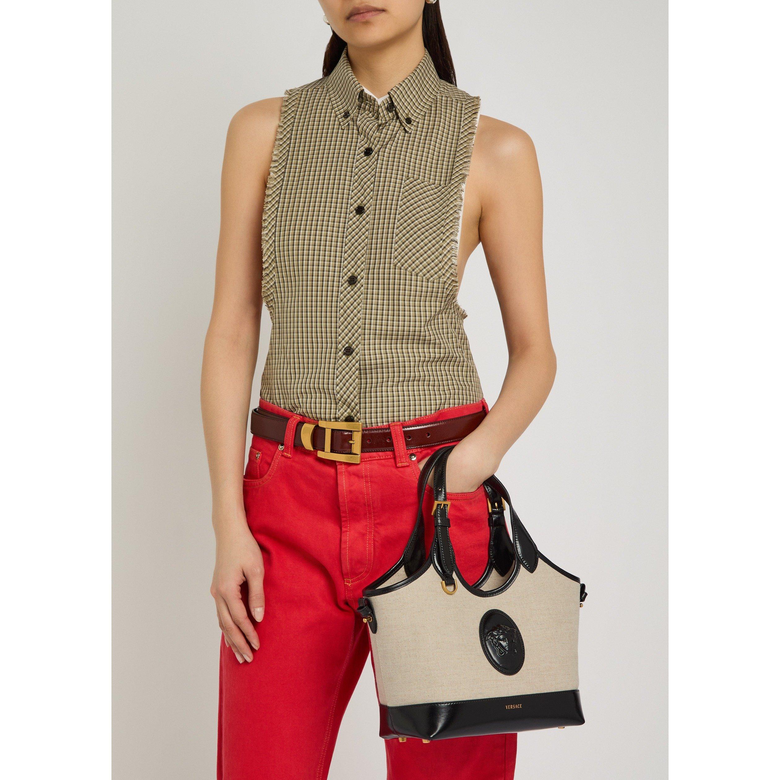 Versace CANVAS SMALL TOTE