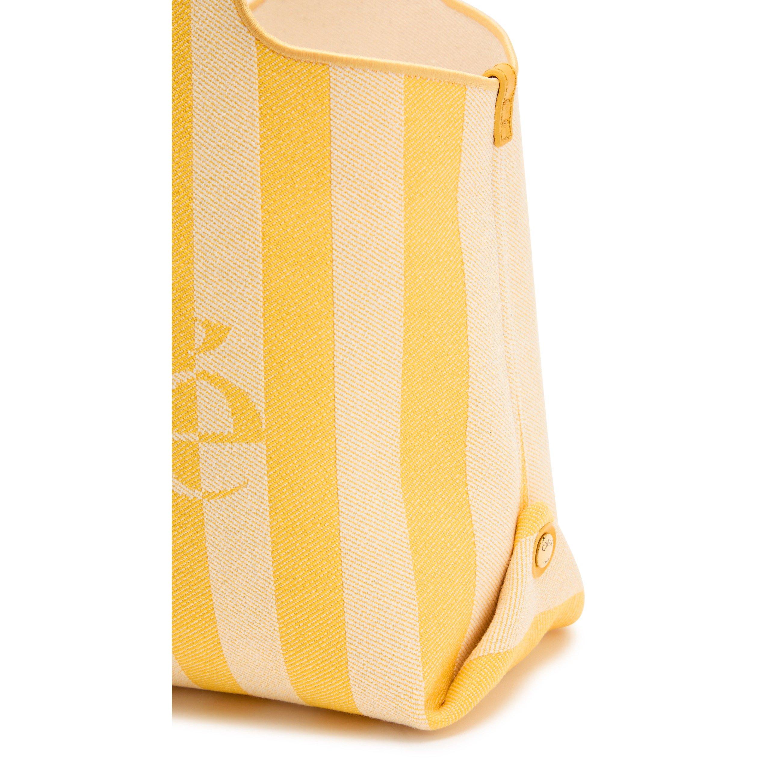 Chloe Women's Striped Cotton Jacquard Tote Bag
