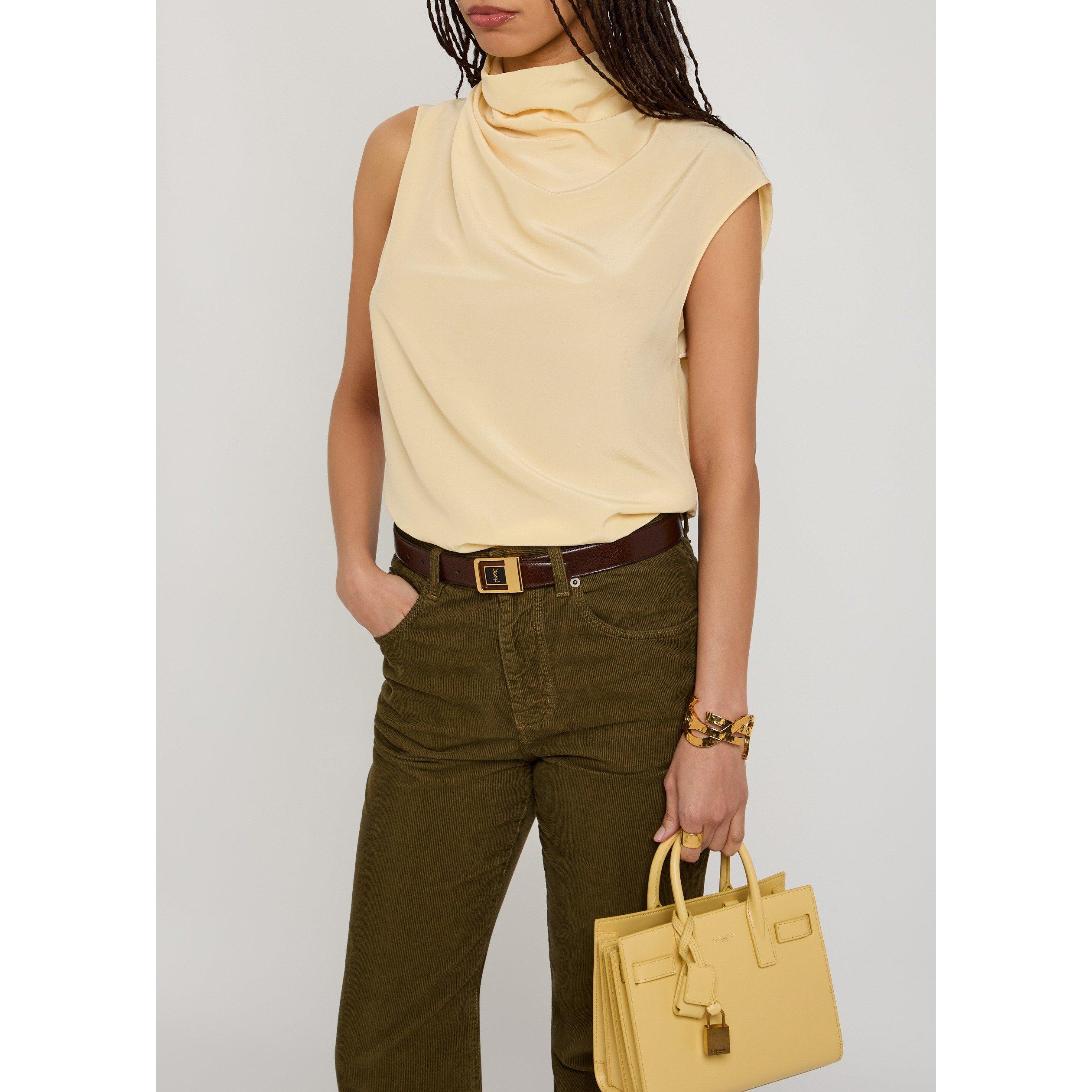 Saint Laurent Women's Cintura Leather Belt