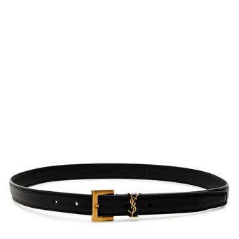 Women's Leather Logo Belt