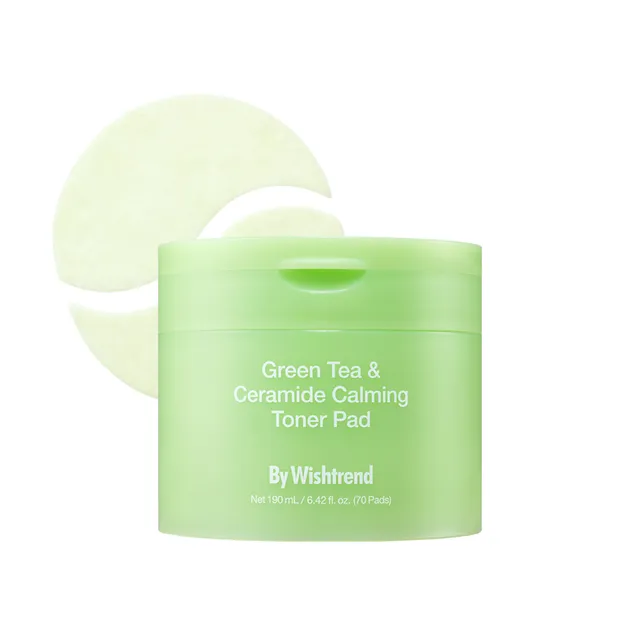 Green Tea & Ceramide Calming Toner Pad