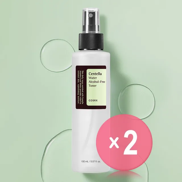 Centella Water Alcohol-Free Toner 2pcs Bundle Set