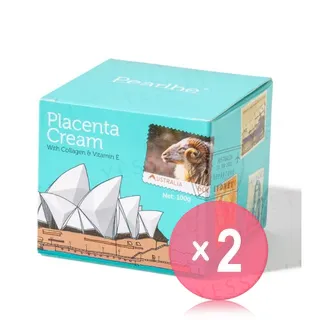 Pearlbe Placenta Cream With Collagen & Vitamin E 2pcs Bundle Set