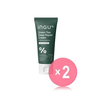 INGU Green Tea Deep Repair Cream + Biome Balance For Dry To Very Dry Skin 2pcs Bundle Set